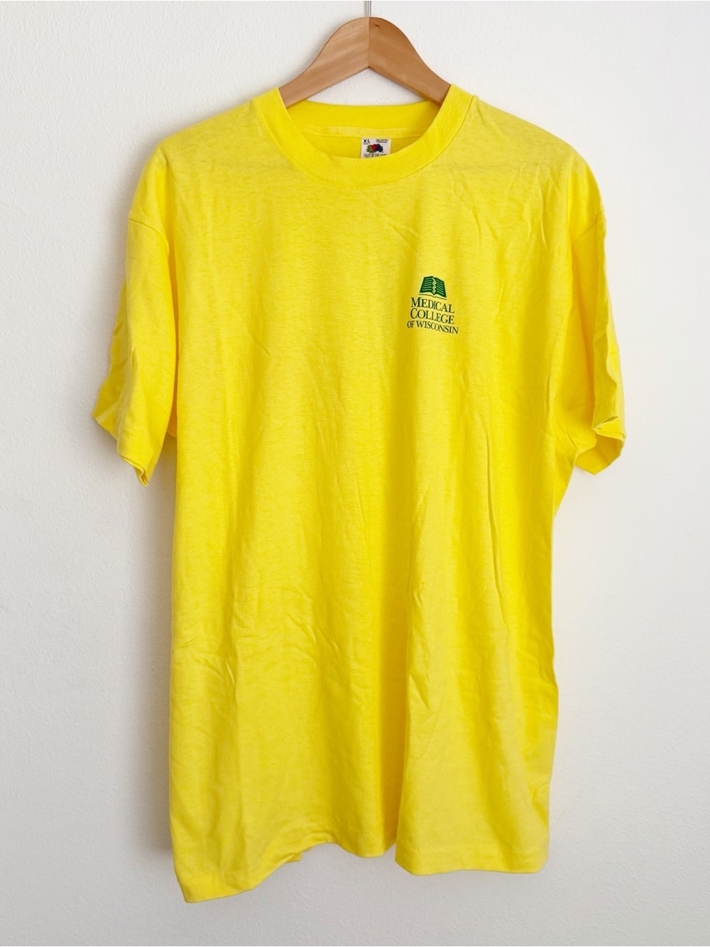 Vtg 80s Medical College of Wisconsin MCW T Shirt Single Stitch New XL
